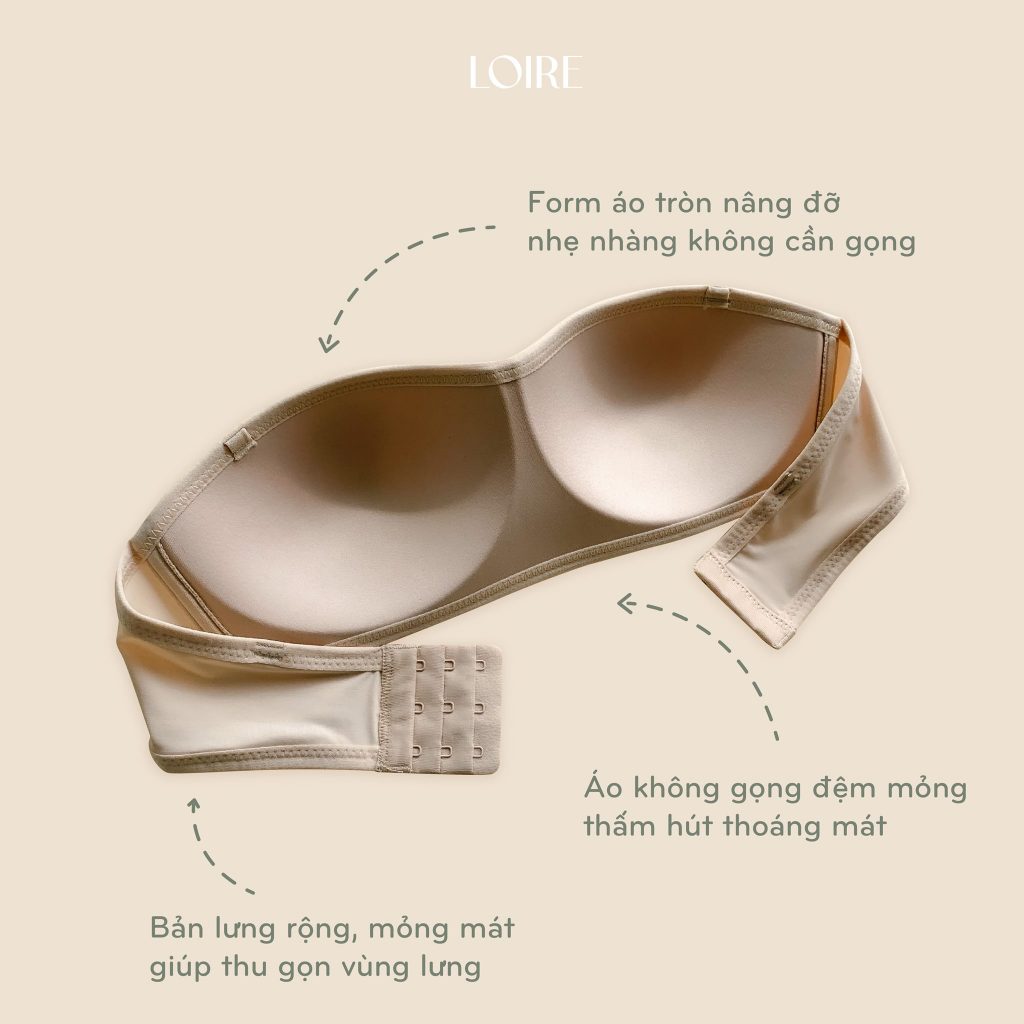 Áo Lót Quây Không Gọng Đệm Mỏng Chống Tụt Loirechic BRQ02