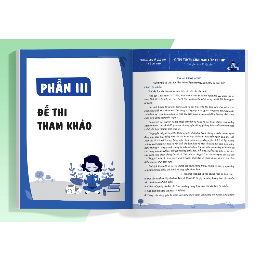 Sách Luyện thi vào 10 Ngữ Văn - Tuyển chọn bài nghị luận văn học hay theo chủ đề thường gặp