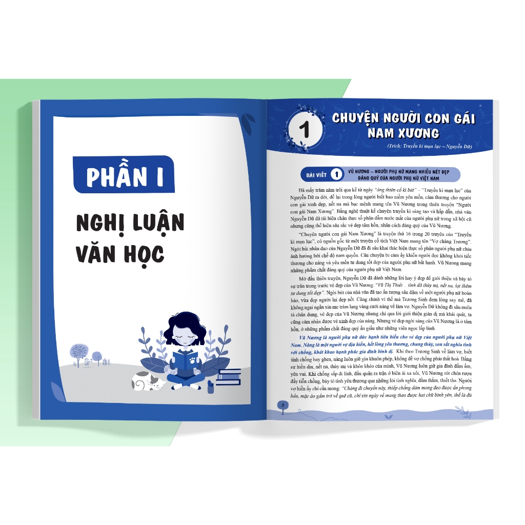 Sách Luyện thi vào 10 Ngữ Văn - Tuyển chọn bài nghị luận văn học hay theo chủ đề thường gặp