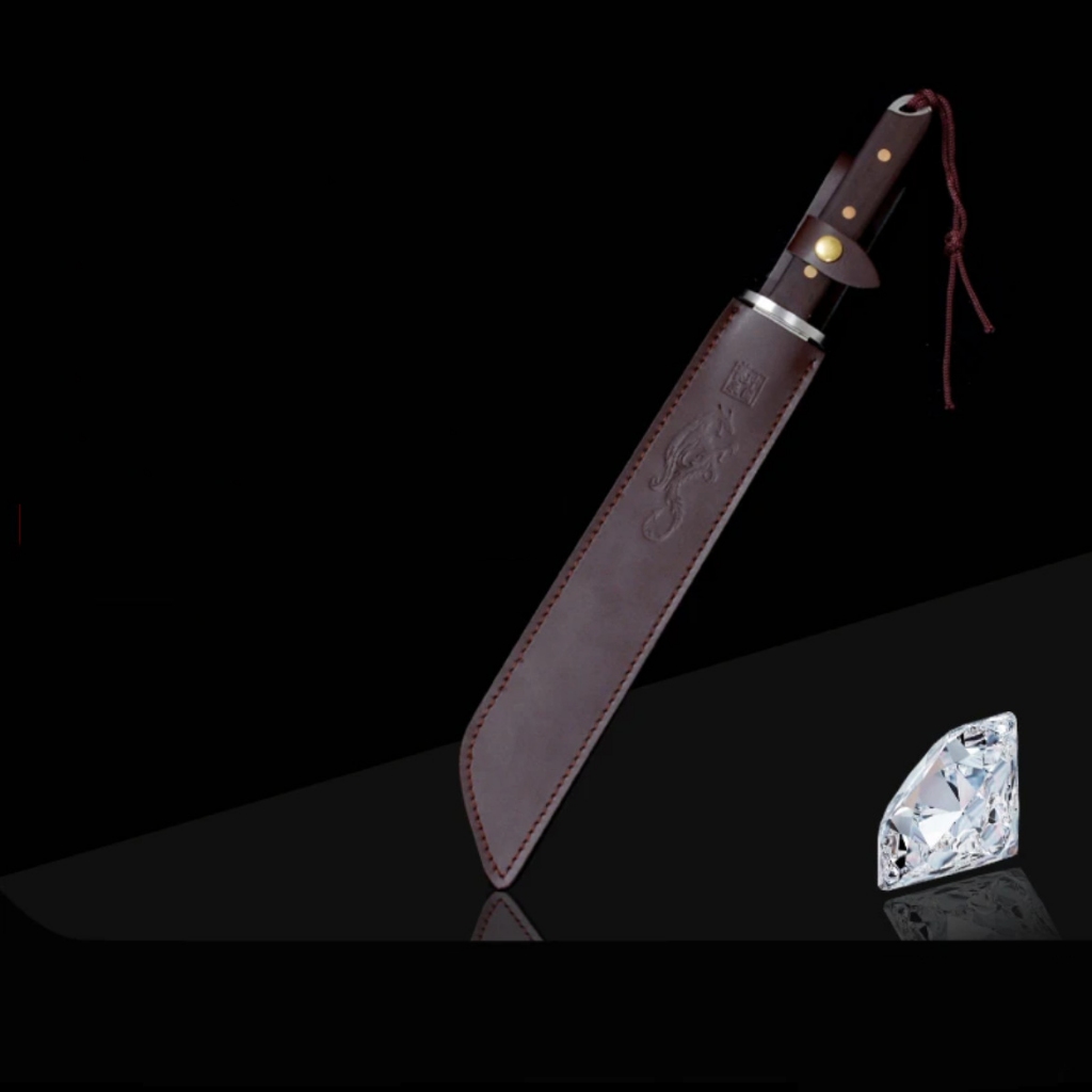 Dao Chặt Xương Hắc Long Nguyên Khối Chặt Thái Chất Liệu Thép Mangan Chiều Dài 45cm Jodily Starhome