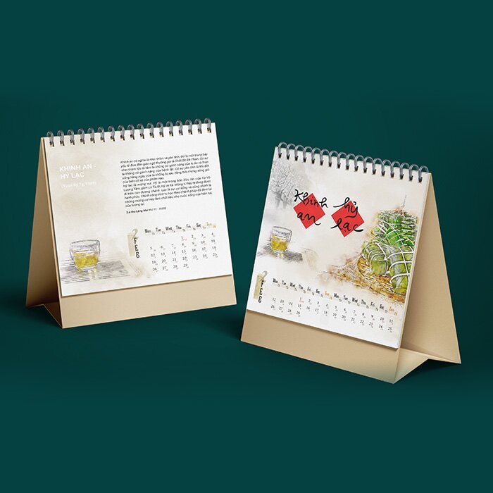 Lịch treo tường 2024 Thư Pháp Làng Mai Xuân Giáp Thìn - Câu đối Tết - Thiền sư Thích Nhất Hạnh