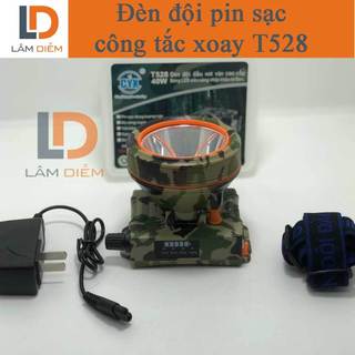 Đèn pin đội đầu công tắc xoay siêu sáng hiển thị phần trăm pin T528 - DK 995