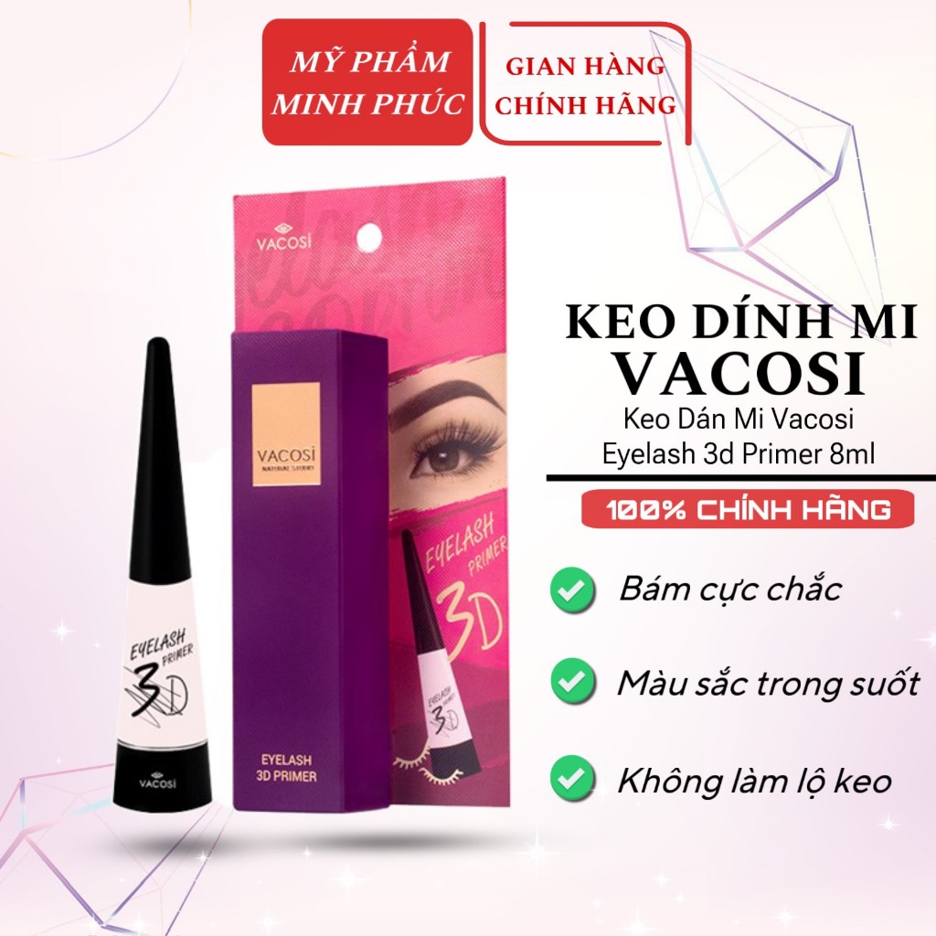 Keo dán mi Vacosi chính hãng trong suốt không lộ chuyên dùng cho makeup
