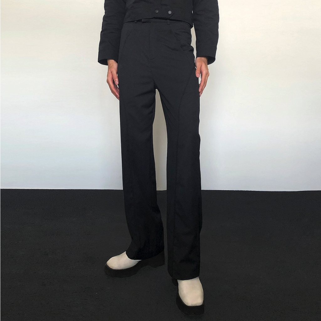 Quần tây ống rộng cạp cao widefit 99PROJECT