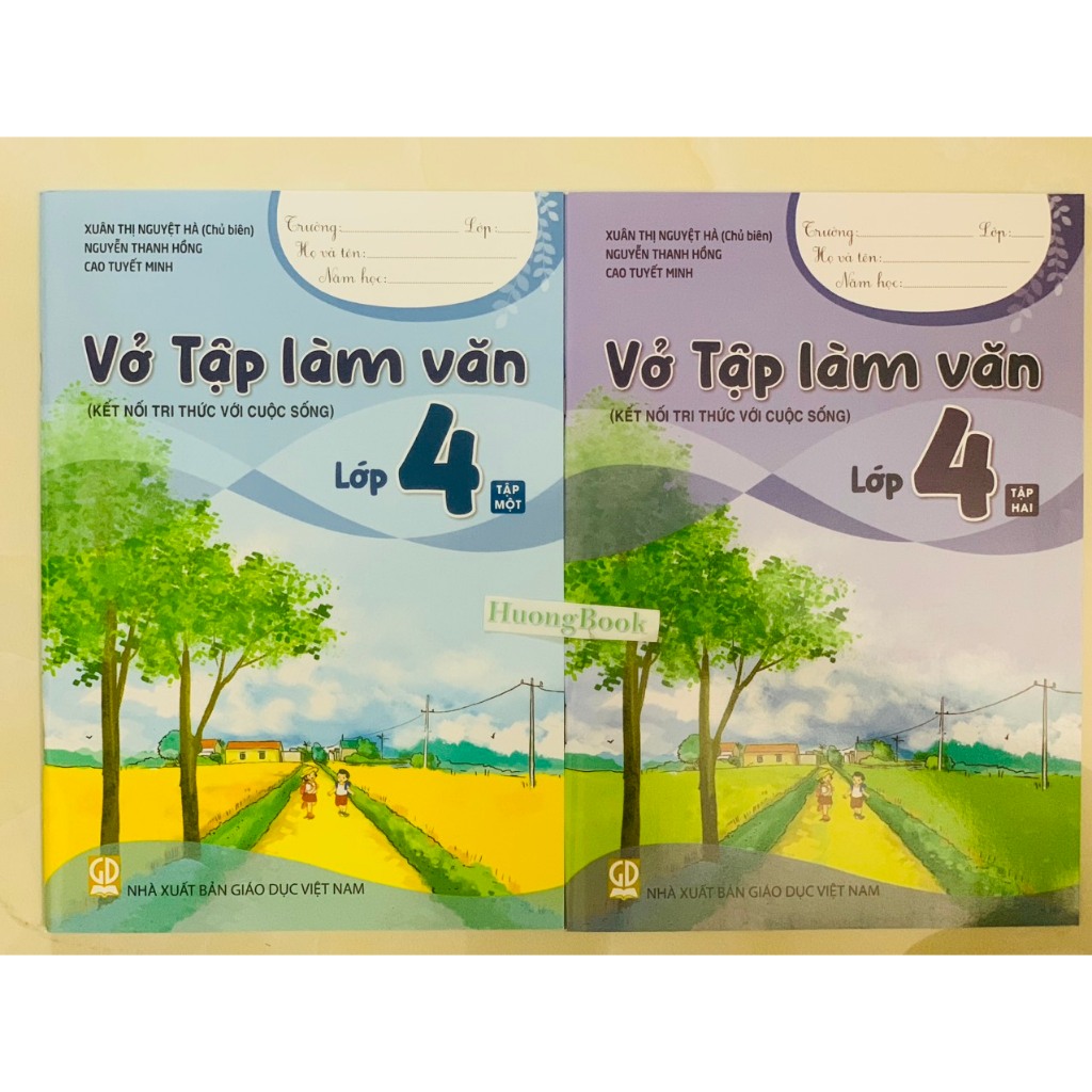 Sách -  Combo Vở Tập làm văn lớp 4 tập 1+2