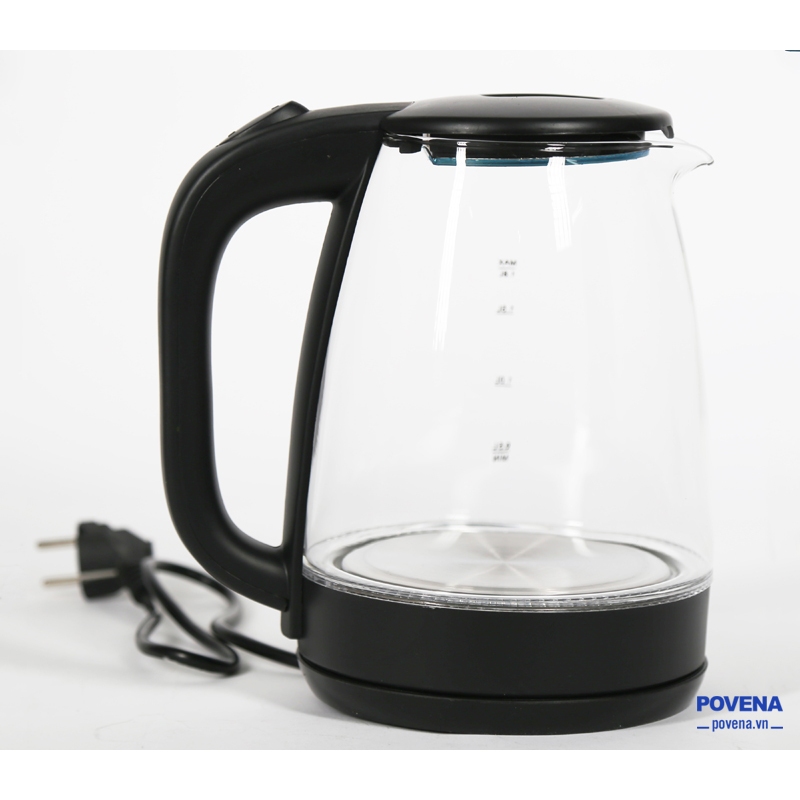 Ấm Siêu Tốc Thủy Tinh POVENA PVN-1825 )
