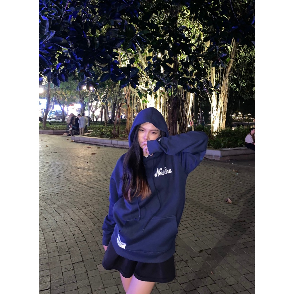 Hoodie Newera nỉ lót bông đủ màu của hãng, unisex Nam/Nữ