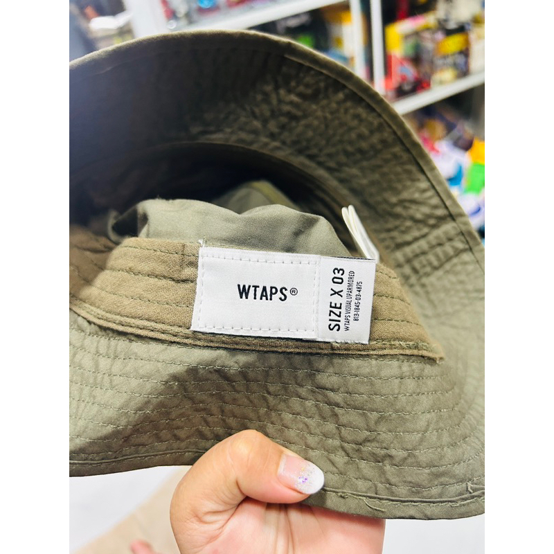 Nón vải Bucket WTAPS Men's Green 14 Jungle Hat chính hãng