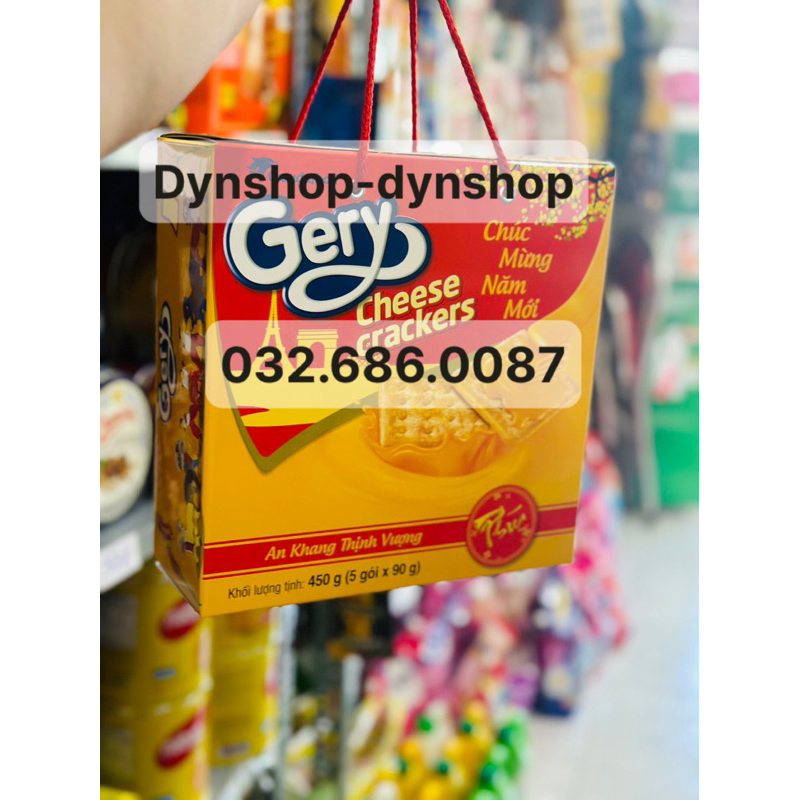 Hộp Túi Xách Bánh Quy Gery 450gram