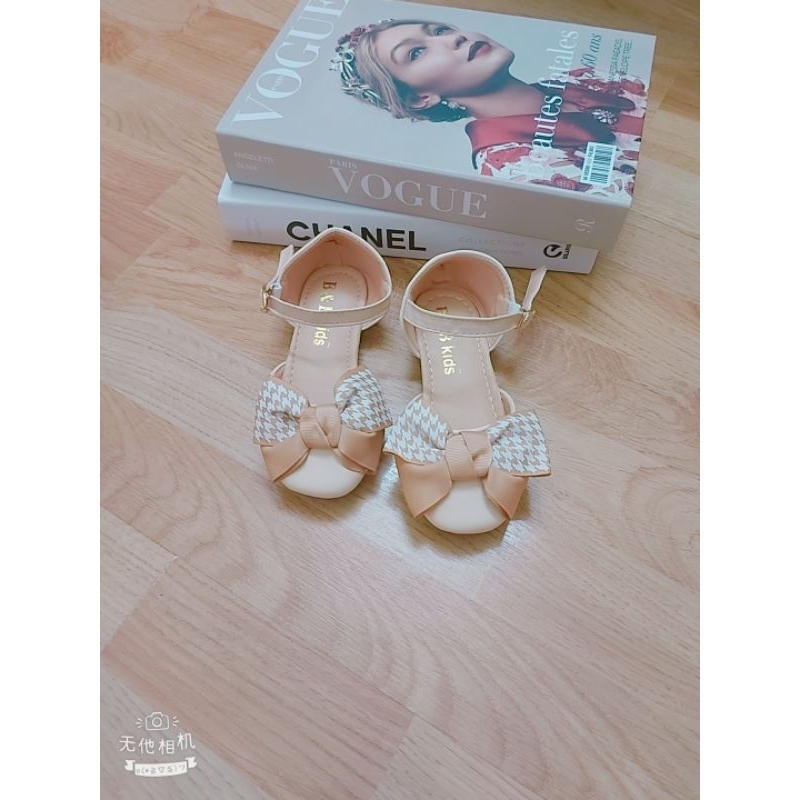 Giày nơ kẻ siêu kute