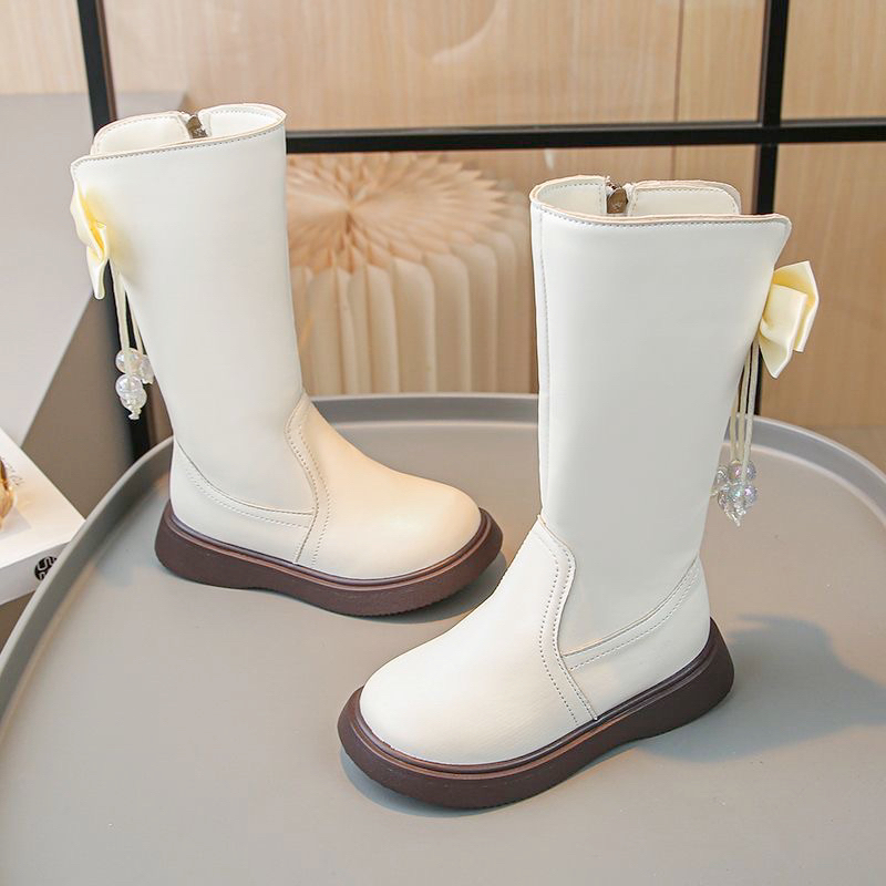 Boot đùi nơ lót lông cho bé gái siêu điệu