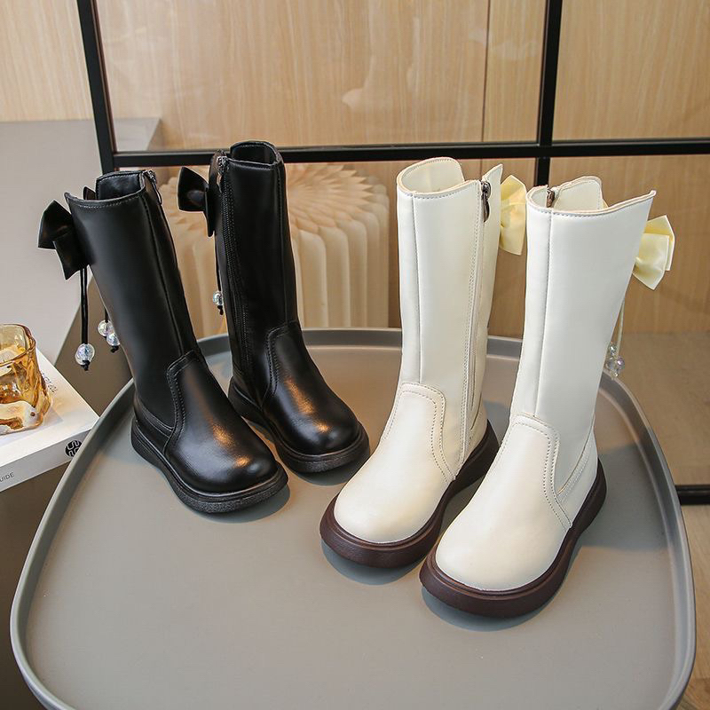 Boot đùi nơ lót lông cho bé gái siêu điệu