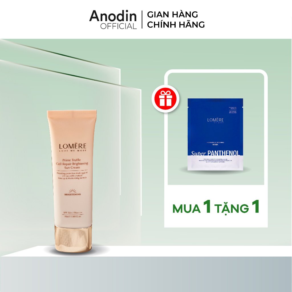 Kem chống nắng phổ rộng Lomere Prime Trufle Cell Repair Brightening Sun Cream - Hàn Quốc Chính Hãng