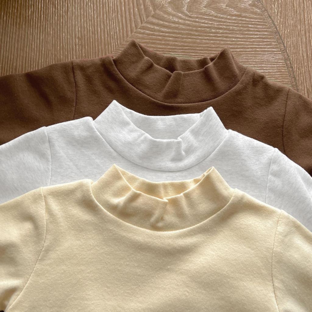 TE389 -Combo 3 áo giữ nhiệt cho bé trai bé gái chất cotton bozip mềm mại, co giãn size 8-18kg