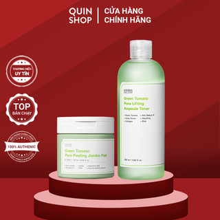 Nước Cân Bằng Và Toner Pad Cà Chua Xanh Sungboon Editor Green Tomato Pore Lifting Ampoule Toner, Peeling Jumbo Pad