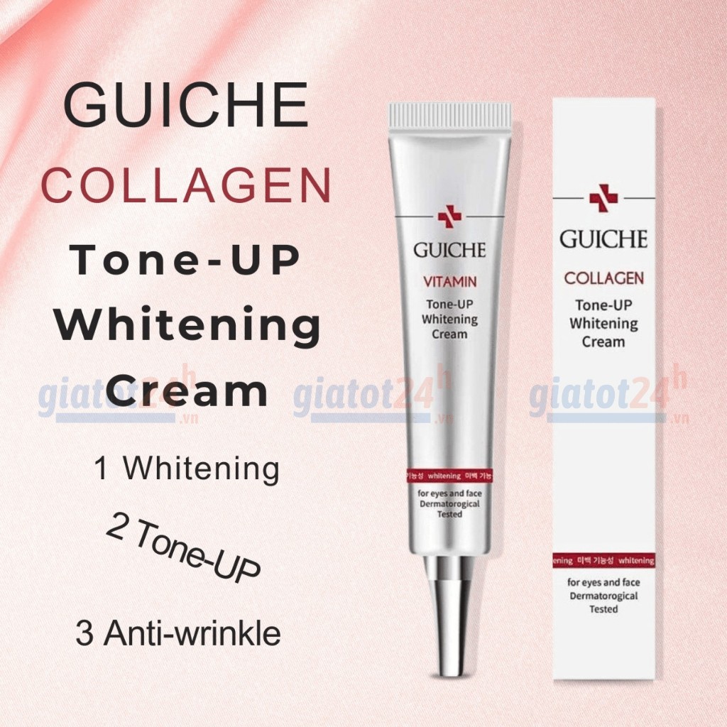 Kem Trắng Da, Giảm Nám Guiche Collagen Tone Up Whitening Cream 35ml Hàn Quốc