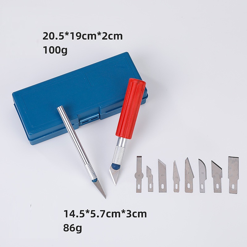 Hộp dao trổ 10 chi tiết - tạo hình đất sét, fondant