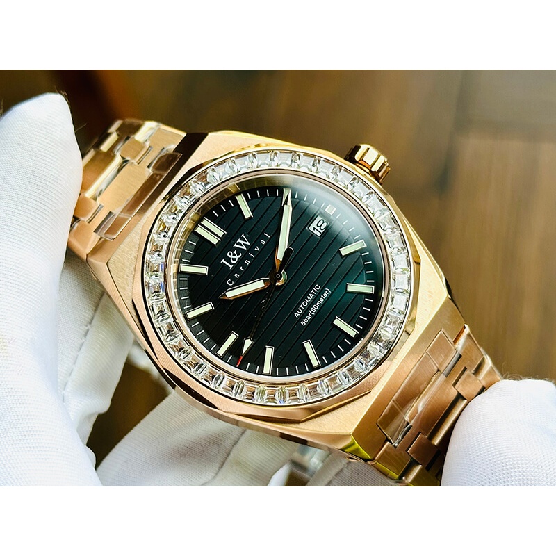 Đồng Hồ Nam I&W Carnival 733G7 Chính Hãng Full Box Chống Nước Kính Chống Xước Dây Thép Cao Cấp BH 5 năm