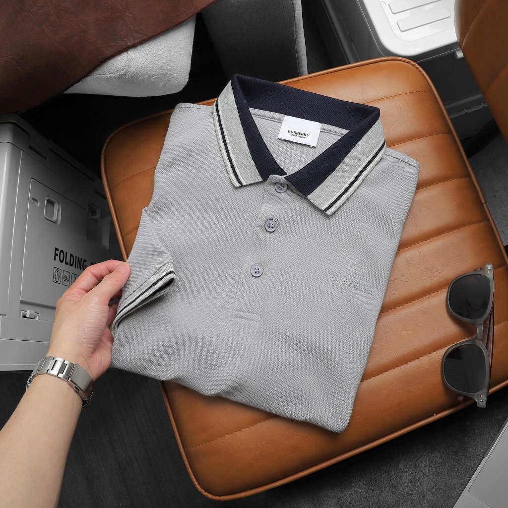 Áo Polo BBR phối viền dệt cổ siêu sang chảnh, hàng full xuất xịn onweb