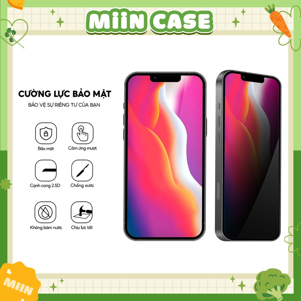 Kính Cường Lực Iphone Chống Nhìn Trộm Full Màn,KingKong 4D 6splus/7plus/8/8plus/x/xs/11/12/13/14/15/pro/max/plus