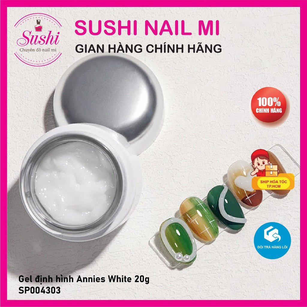 Gel định hình, vẽ nổi Annies 20g tạo hình charm, chà tráng gương trang trí cho móng - Sushi nail mi