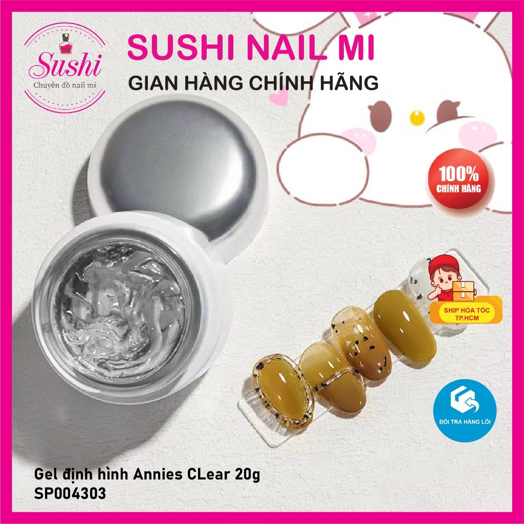 Gel định hình, vẽ nổi Annies 20g tạo hình charm, chà tráng gương trang trí cho móng - Sushi nail mi
