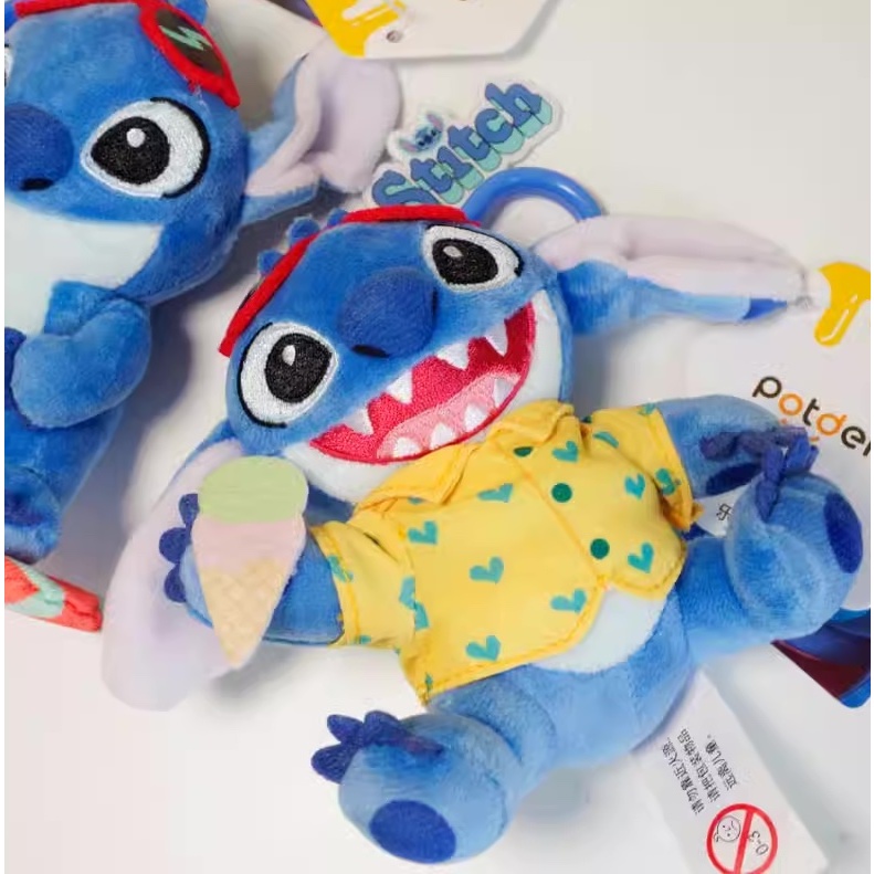 Móc khoá Stitch áo hoa chính hãng Disney