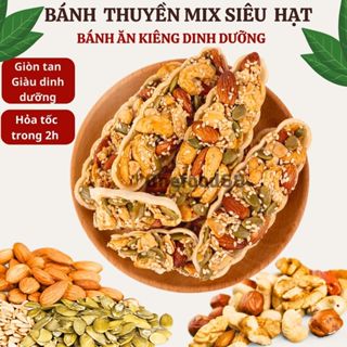 Bánh Thuyền Mix Hạt Bánh Hạt Dinh Dưỡng Healthy Ăn Kiêng Giảm Cân 500g Có Macca Onefood68 Bánh Ăn Sáng Giàu Dinh Dưỡng
