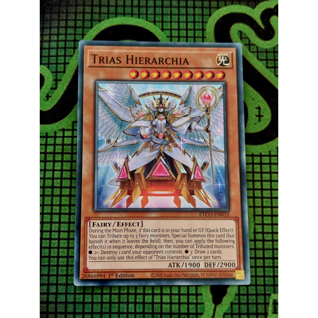 Thẻ Bài Mint90 Yugioh Monster Trias Hierarchia