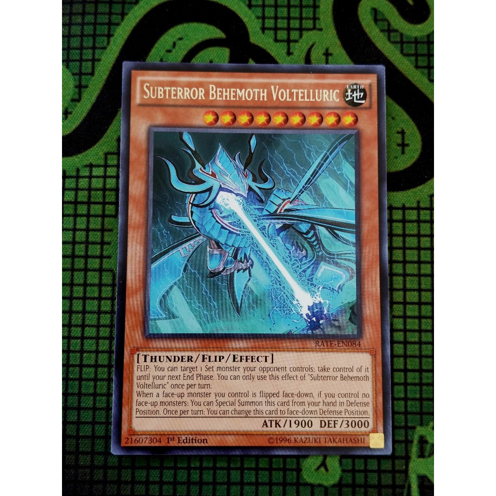 Thẻ Bài Mint90 Yugioh Monster Subterror Behemoth Voltelluric - RATE-EN084 - Rare