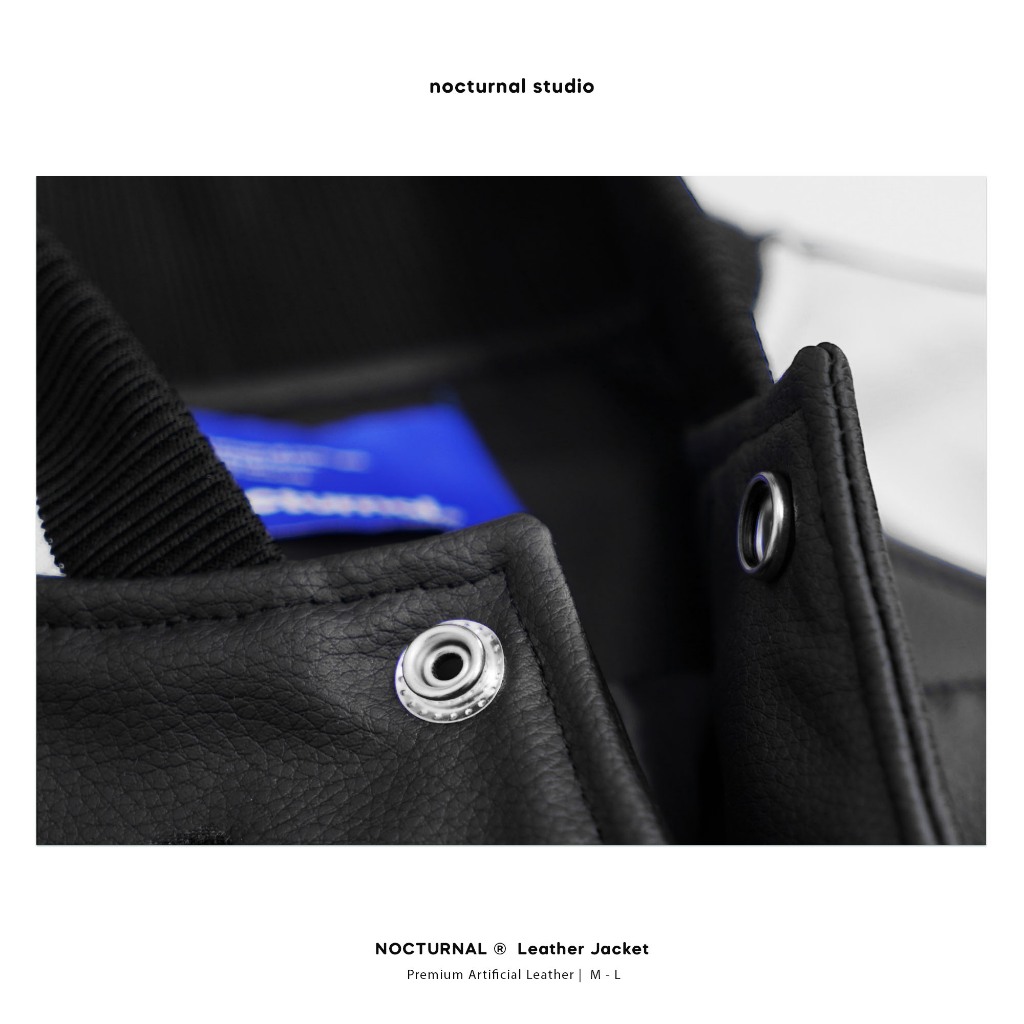 Áo khoác da NOCTURNAL LEATHER JACKET Varsity Unisex Local Brand