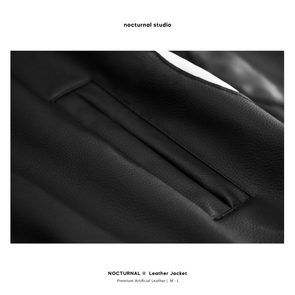 Áo khoác da NOCTURNAL LEATHER JACKET Varsity Unisex Local Brand