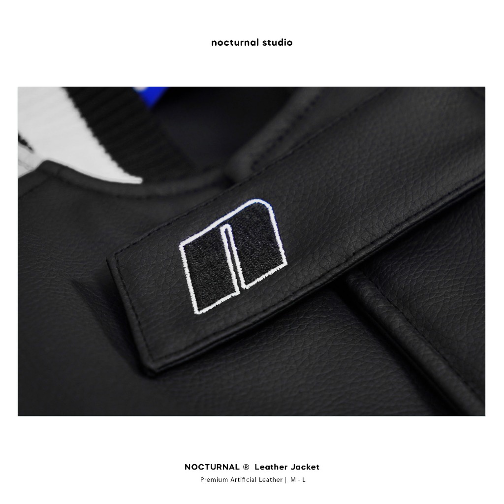 Áo khoác da NOCTURNAL LEATHER JACKET Varsity Unisex Local Brand