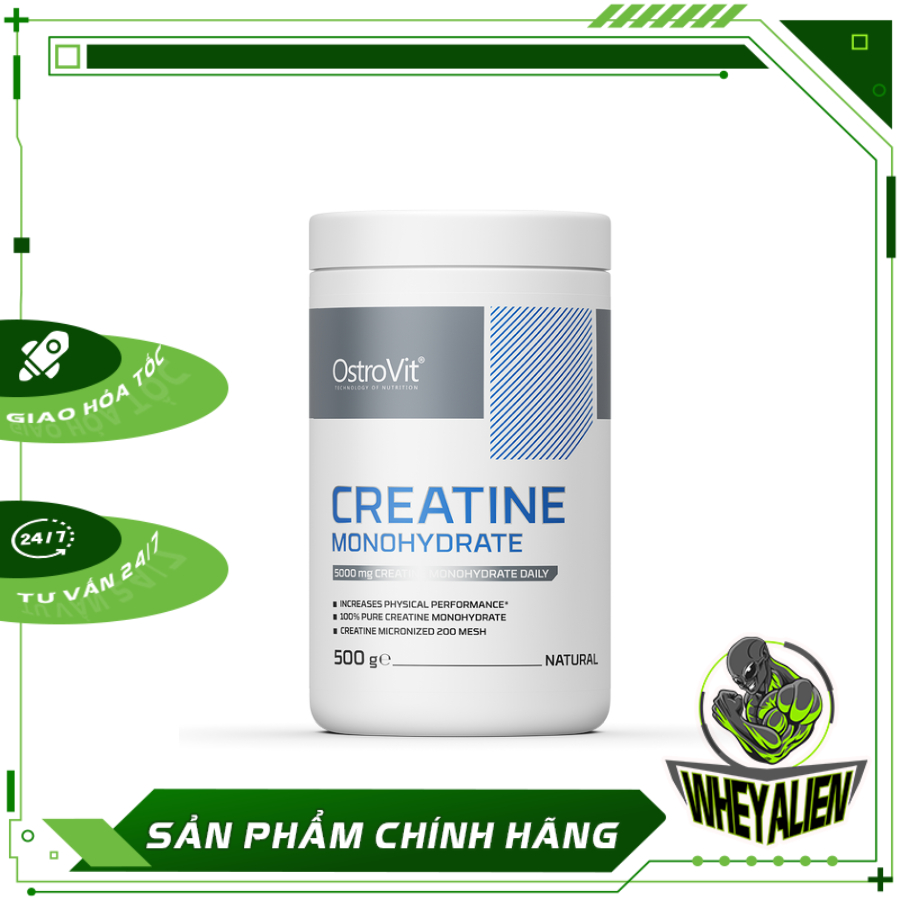 Thực Phẩm Bổ Sung Tăng Sức Mạnh Cơ Bắp Ostrovit Creatine Monohydrate 500g