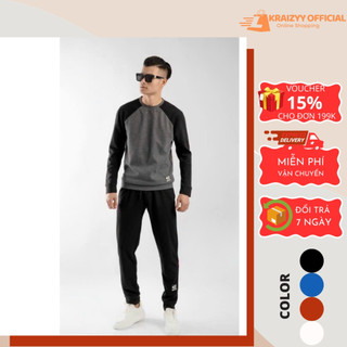 Bộ quần áo thể thao Nam thu đông chất tổ ong cao cấp