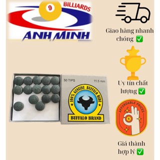 SET 10 VIÊN ĐẦU CƠ BIDA TRÂU 11.5MM GIÁ 55K/SET