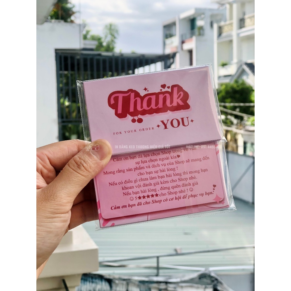 Card cảm ơn, Card thank you, Thiệp cảm ơn dễ thương
