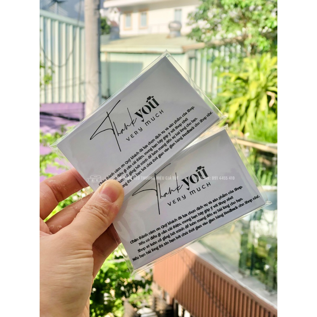 Card cảm ơn, Card thank you, Thiệp cảm ơn dễ thương