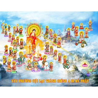 Tranh đính đá 5D - tranh Tây phương cưc lạc tự đính đá full