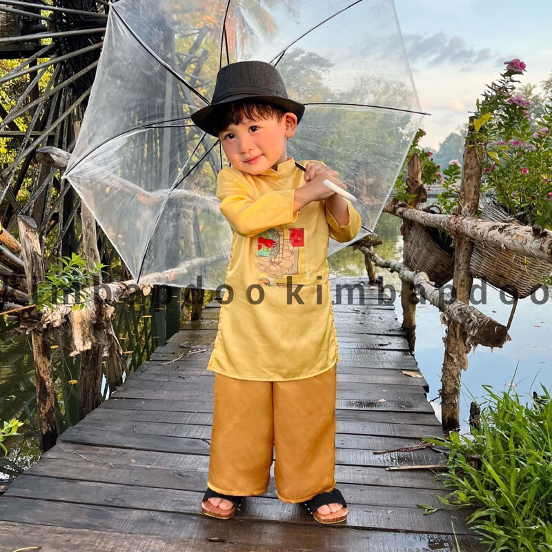 Bộ áo dài cho bé trai đi chơi Lễ Tết - HÌNH THẬT - set áo dài cho bé trai đi chơi Lễ Tết, Lễ Hội, tiệc tùng