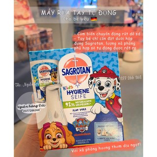 Máy rửa tay tự động cho trẻ Paw patrol Sagrotan Đức - Nguồn hàng Đức - Chú chó cứu hộ