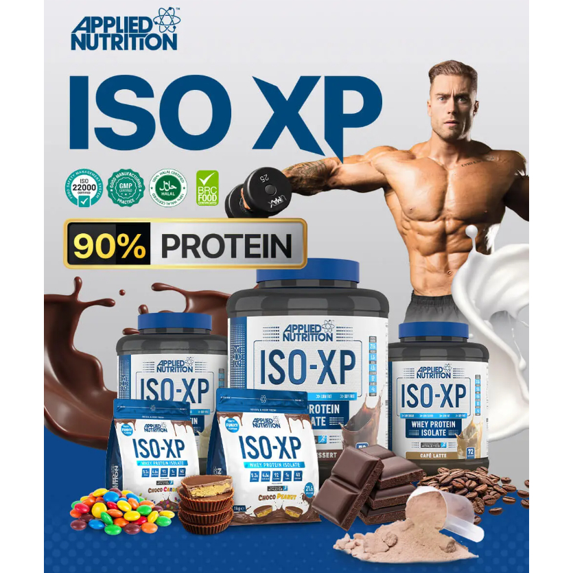 Bột đạm dinh dưỡng thể thao thể hình ISO-XP 1.8KG hỗ trợ tăng cơ từ thương hiệu APPLIED NUTRITION