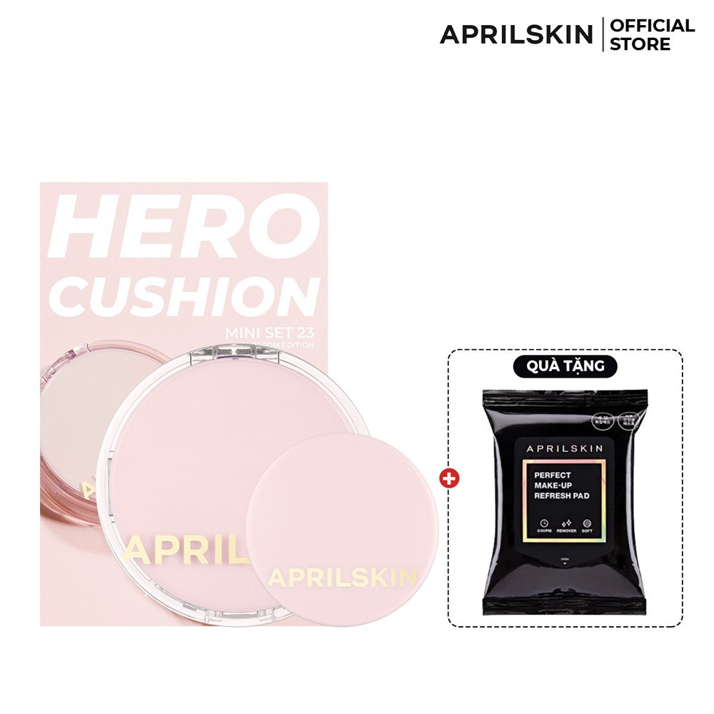 [Bản giới hạn] Set Phấn nước APRILSKIN Hero Blossom Mini Cushion Limited Edition (12g+3.5g)