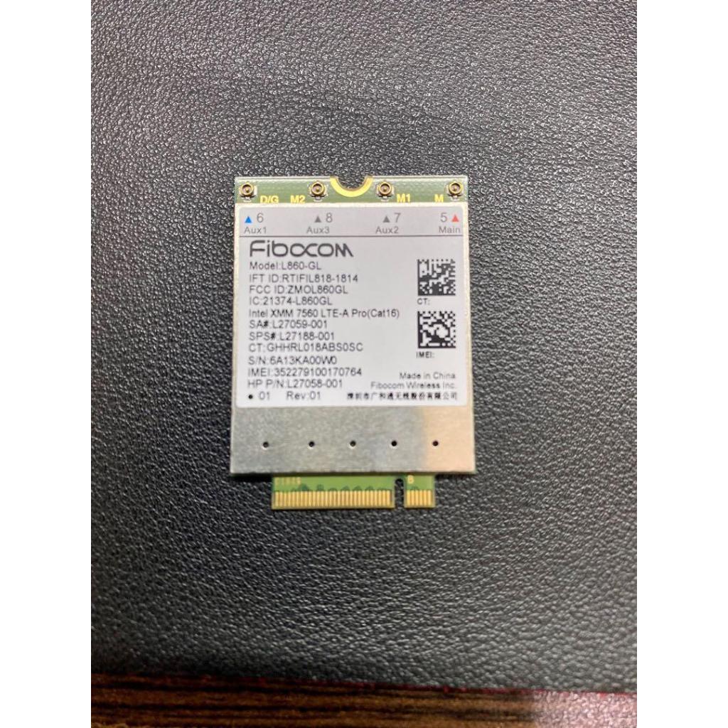 Card WWAN 4G HP Fibocom L860-GL WWAN Intel XMM 7560 LTE   dùng cho  840 G6, HP Elite X2 G4
