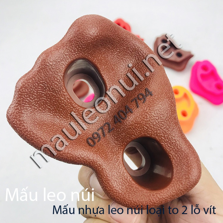 Mấu leo núi loại to 2 lỗ vít