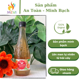 Giấm Vải Kim Ngân 450ml - Không phẩm màu, không hóa chất, không chất bảo quản