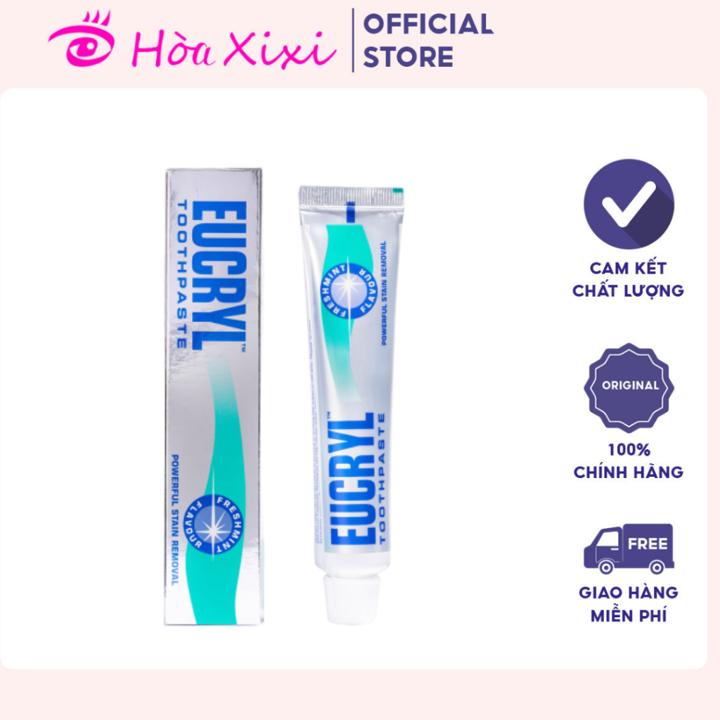 Kem đánh răng Eucryl Toothpaste Freshmint 62g