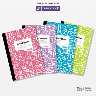 Sổ bìa bồi a4 caro-kẻ ngang futurebook 260trang 80gsm alpha a4 notebook