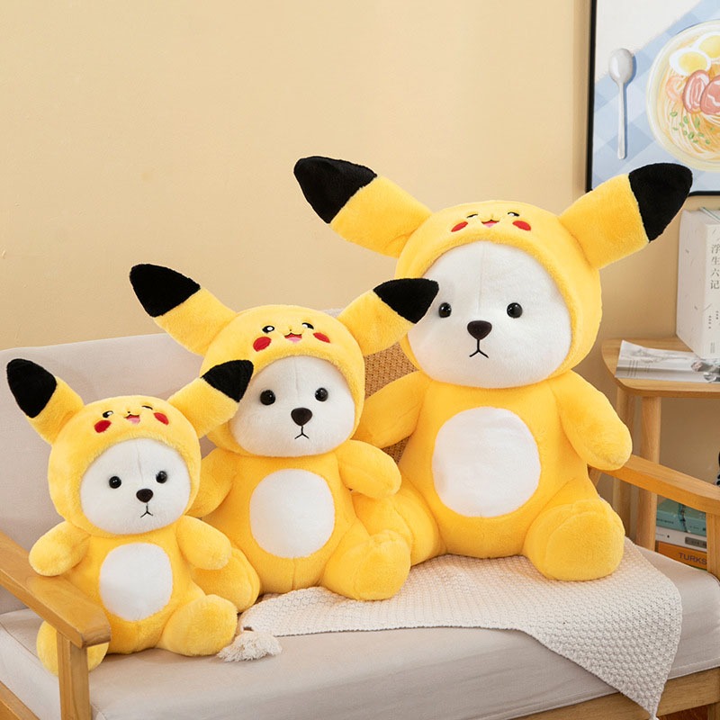 Gấu Bông Lena Cosplay Gấu Dâu Tây Lotso Đội Mũ Lena Khủng Long Lena Gấu Trúc Kuromi Gấu Lena PIkachu Cáo Hồng - G121