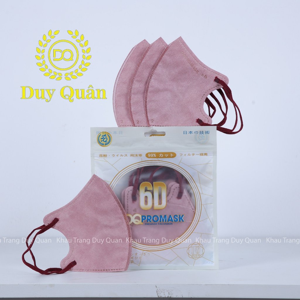 Thùng 500 chiếc khẩu trang 6D Duy Quân Promask